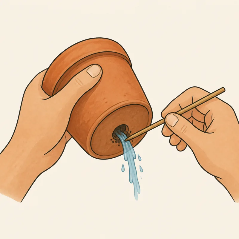 Cek lubang drainase