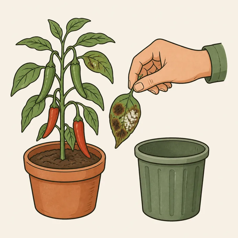 Buang daun sakit, jangan sayang