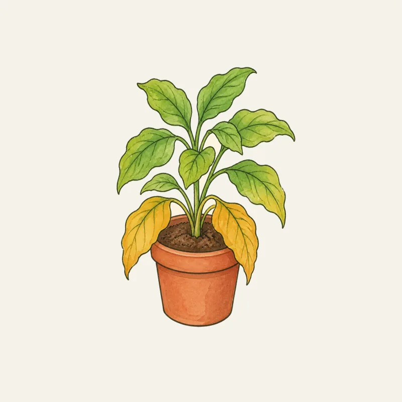 Kuning dari bawah