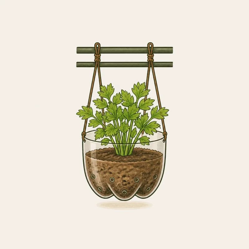 Proyek 1 · pot gantung